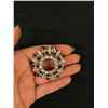 Image 2 : Sherman Rhinestone and Black Round Brooch