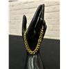 Image 1 : Gold Tone Heavy Link Cuban Bracelet approx 8.5" long