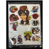 Image 1 : Sheet of Vintage Donkey Kong 1982 Nintendo Puffy Stickers
