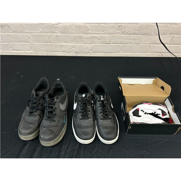 Lot of 2 Men's Nike Size 10 Sneakers (worn) and Kids Sneakers 8C