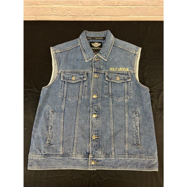 Denim Harley Davidson Size L Vest