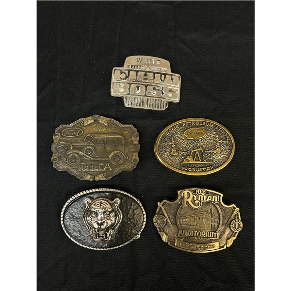 Lot of 5 Belt Buckles
