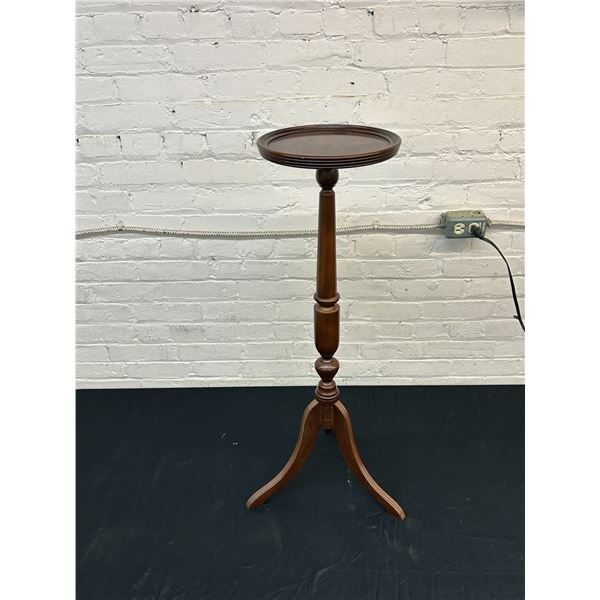 Vintage Wooden Pedestal 35" Plant Stand
