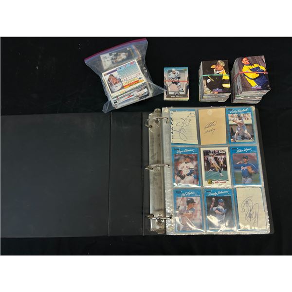 Lot of Vintage 90s Sports Cards, Autographs, Mostly Complete 90 Donruss Baseball Set & misc
