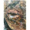 Image 4 : Modern Canvas Painting Unsigned 28" x 35" Portrait of Man