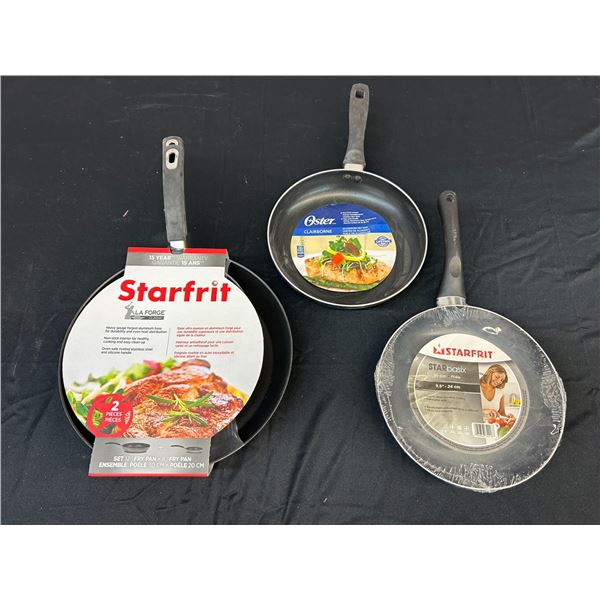 Lot of 4 Starfrit and Oster Cooking Pans NOS
