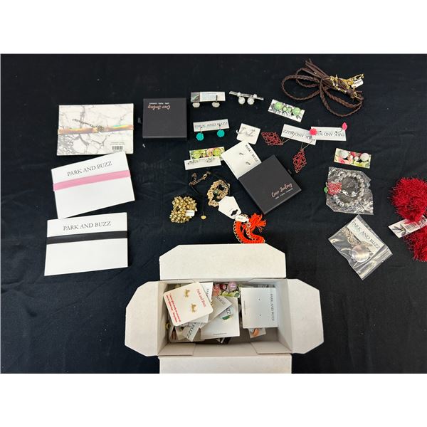 Lot of Modern Fashion Jewelry Small Business Mostly Earrings