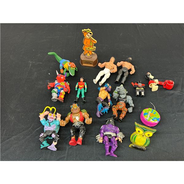 Lot of Vintage Toys TMNT, DC, Yo-Yo, Mickey Mouse, Etc