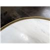 Image 5 : VINTAGE MARBLE TOP FRENCH BOUILLOTTE TABLE WITH BRASS GALLERY