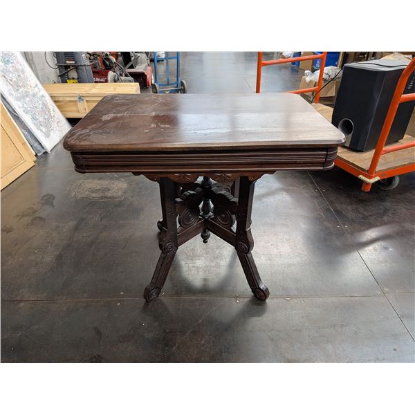Heavy Carved Walnut? Parlour Table