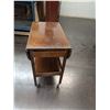 Image 1 : Vintage Oak? Drop Leaf Tea Trolley Table On Castors