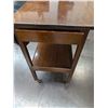 Image 7 : Vintage Oak? Drop Leaf Tea Trolley Table On Castors
