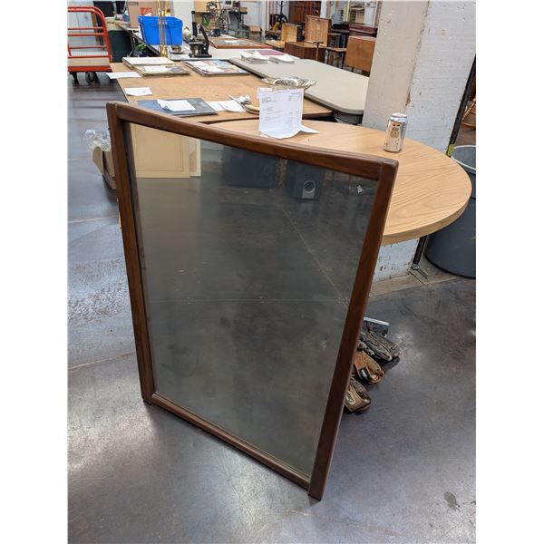 Mid Century Modern Wooden Frame Mirror 25.5"*39" Walnut?