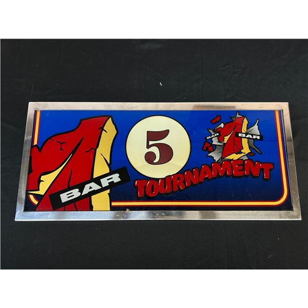 Vintage Bar Lottery Sign, Framed *damage*