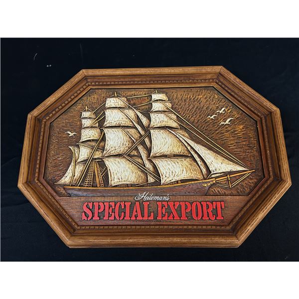 Heilmans Special Export Plastic Bar Sign Man Cave Bar Decor 22" x 15"