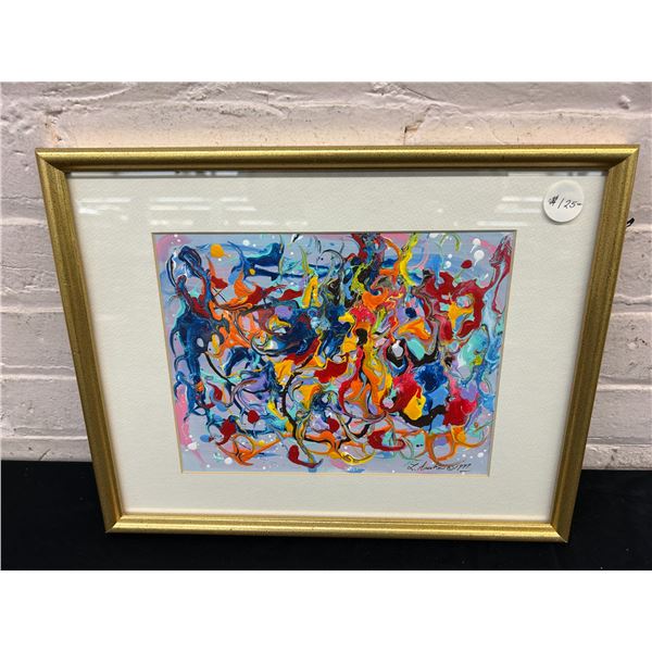"Chopin Blend" Framed Original Lillian Austin Signed Painting 1997 12" x 15"