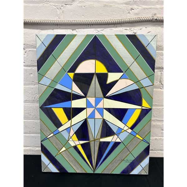 "Doing It My Way" Original Signed 2017 Lillian Austin Canvas Painting 16" x 20"