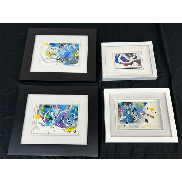 Lot of 4 Framed Lillian Austin Original Artworks 11x13, 10 x 8.5"