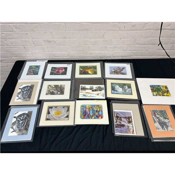 Lot of 14 Art Cards Artist Signed some Photography, Etc