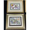 Image 2 : Lot of 6 Framed Lillian Austin Original Drawings / Paintings Artwork Signed,  12x10"
