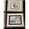 Image 3 : Lot of 6 Framed Lillian Austin Original Drawings / Paintings Artwork Signed,  12x10"