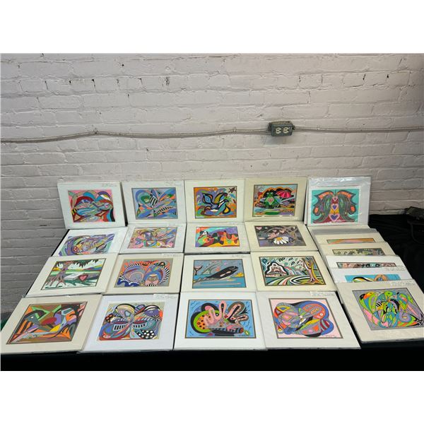 Lot of 25 Signed, Titled and Matted Lillian Austin Original Drawings / Paintings 11x14"