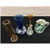 Image 2 : Lot of 5 Mostly Glass Decorative Vases, 1 Ceramic Pitcher