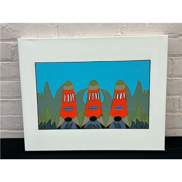 " United We Stand " By Lillian Austin Artist Signed Original Canvas Painting 16"x20"