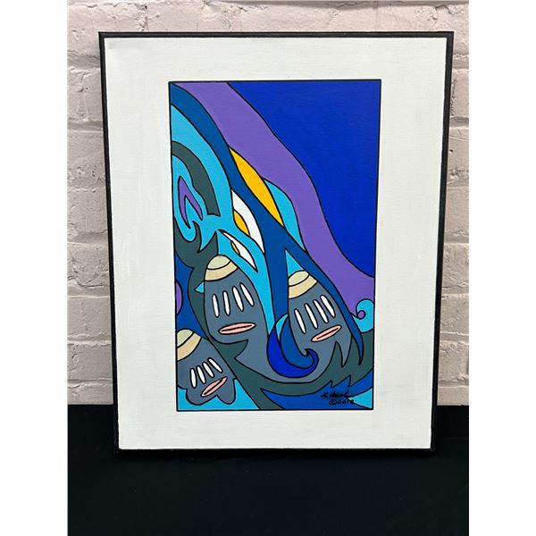 "Sturgeon Falls" by Lillian Austin Original Signed Canvas Painting 16" x 20"