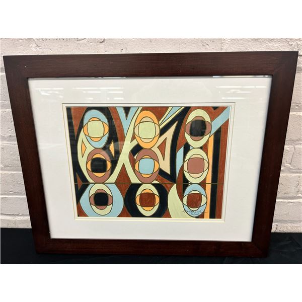 "Trees Embracing The Truth" Framed Original Painting by Lillian Austin 21" x 17"