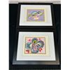 Image 1 : Lot of 2 Framed Lillian Austin Original Paintings 17" x 21"