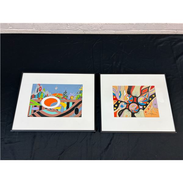 Lot of 2 Framed Original Paintings by Lillian Austin 14x16, 14x18