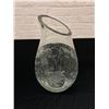 Image 1 : Artist Signed Glass Etched Vase 15"