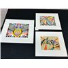 Image 1 : Lot of 3 Framed Lillian Austin Original Artworks 14"  x 16"