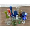 Image 2 : Lot of Assorted Coloured Glass Vases