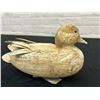 Image 2 : Hand Carved Wooden Duck Artist Signed Decoy? 10"