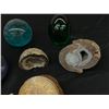 Image 3 : Lot of Geodes, Art Glass Paperweights
