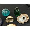 Image 4 : Lot of Geodes, Art Glass Paperweights
