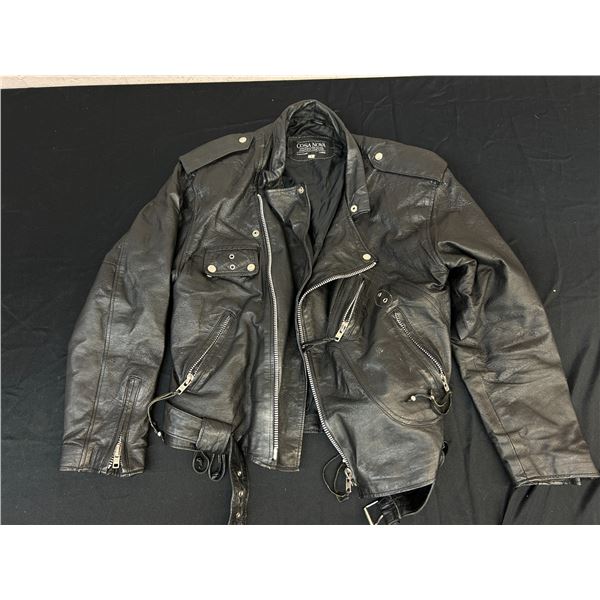 Cosa Nova Size S Motorcycle Leather Riding Jacket