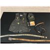 Image 1 : Lot of Leather Vest, Hat, 3 Belts and Alan Jackson CD