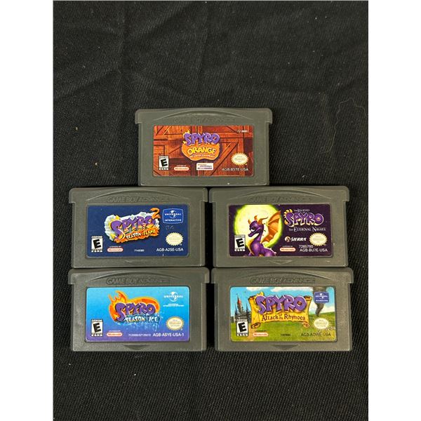 Nintendo GBA Gameboy Advance Spyro the Dragon 5 Game Cartridge Lot