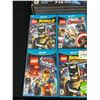 Image 2 : Wii U Video Game lot Lego Dimensions Starter Kit. New in box. & 6 CIB Lego themed Games