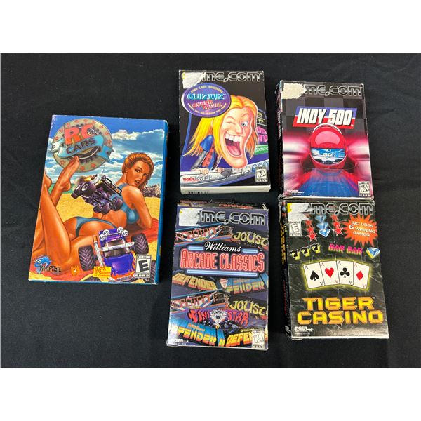 Vintage Video Game Lot w/ 3 Game. com Games, 1 Empty Game. com Case & RC Cars PC Video Game, etc