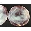 Image 3 : Matching Pair of Artsy Hand Blown Glass Dining Room Plate Chargers. Light wear see photos.
