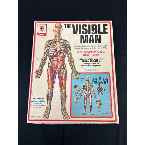 Renwal The Visible Man #800 1:5 Life Scale Skeleton w/ Box & Manual Vintage. 1950s-60s Near Complete