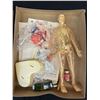 Image 2 : Renwal The Visible Man #800 1:5 Life Scale Skeleton w/ Box & Manual Vintage. 1950s-60s Near Complete