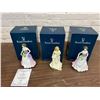 Image 1 : Lot of 3 "Jessica" and "A Morning Walk" Royal Doulton Porcelain Figurines w boxes