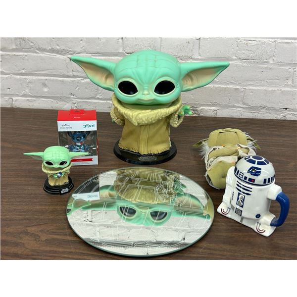 Star Wars Yoda and Baby Yoda Grogu Figurines, Plush, Mirror, R2D2, etc