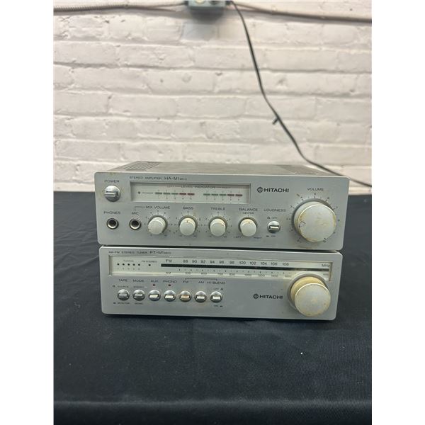 Hitachi Stereo Amplifier Model HA-M1 MKII  and Stereo Tuner FT-M1 MKII