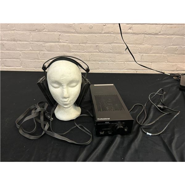 Stax SR-A Electro Static Ear Speaker Headphones wth Stax SRM-1 / MKII Driver Unit for Speakers